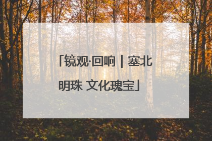 镜观·回响｜塞北明珠 文化瑰宝