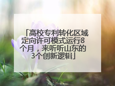 高校专利转化区域定向许可模式运行8个月，来听听山东的3个创新逻辑