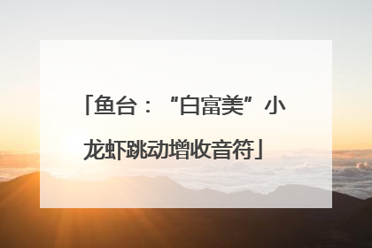 鱼台：“白富美”小龙虾跳动增收音符