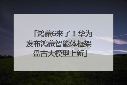 鸿蒙6来了！华为发布鸿蒙智能体框架 盘古大模型上新