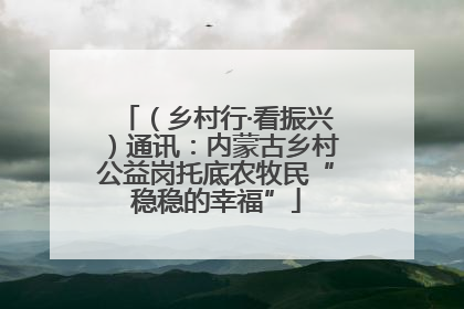 （乡村行·看振兴）通讯：内蒙古乡村公益岗托底农牧民“稳稳的幸福”