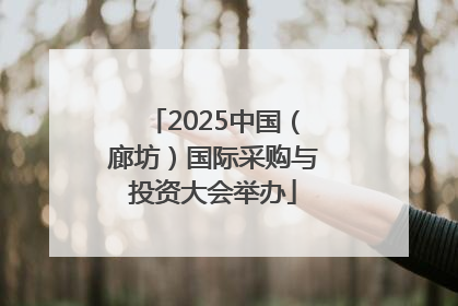 2025中国（廊坊）国际采购与投资大会举办